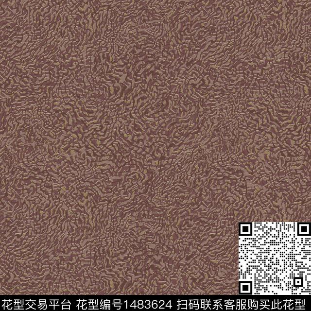 stract-1.jpg - 1483624 - 波浪纹 写意 线条 - 传统印花花型 － 沙发布花型设计 － 瓦栏