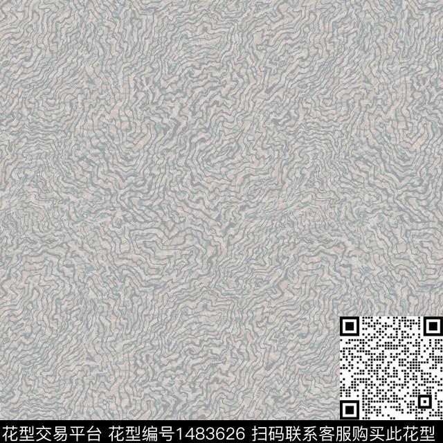 stract-3.jpg - 1483626 - 波浪纹 写意 线条 - 传统印花花型 － 沙发布花型设计 － 瓦栏