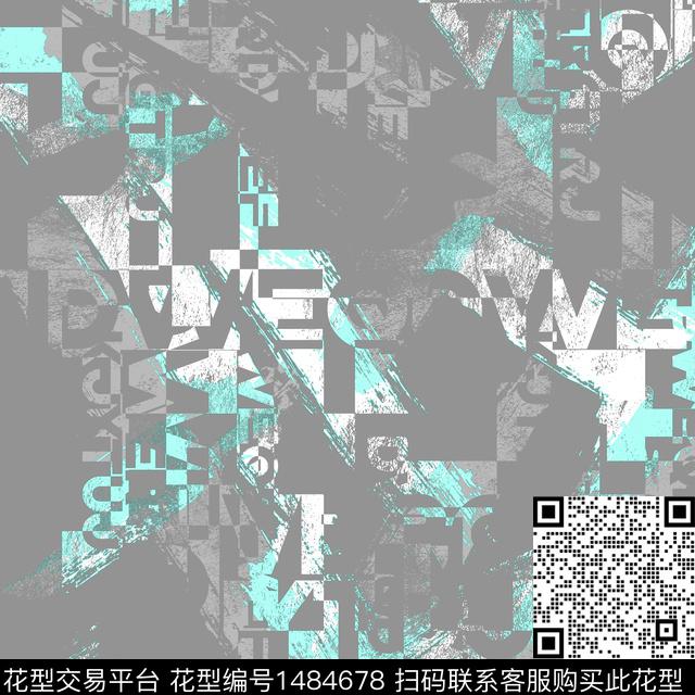 几何趋势花型纸印花传统印花花型下载（图片编号: 1484678） - 瓦栏（Walan）