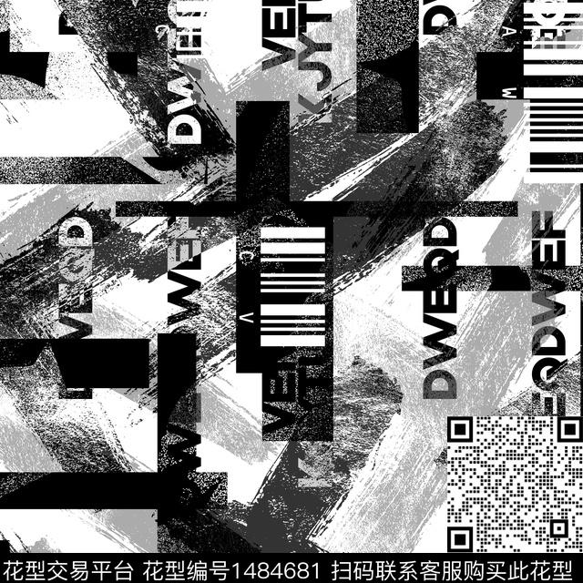 几何趋势花型纸印花传统印花花型下载（图片编号: 1484681） - 瓦栏（Walan）