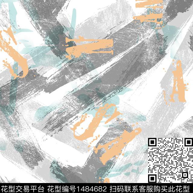几何趋势花型纸印花传统印花花型下载（图片编号: 1484682） - 瓦栏（Walan）