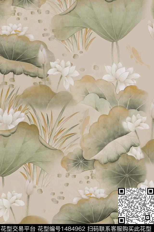 Orst_gmd0647L.jpg - 1484962 - 花卉 中老年 中国 - 数码印花花型 － 女装花型设计 － 瓦栏
