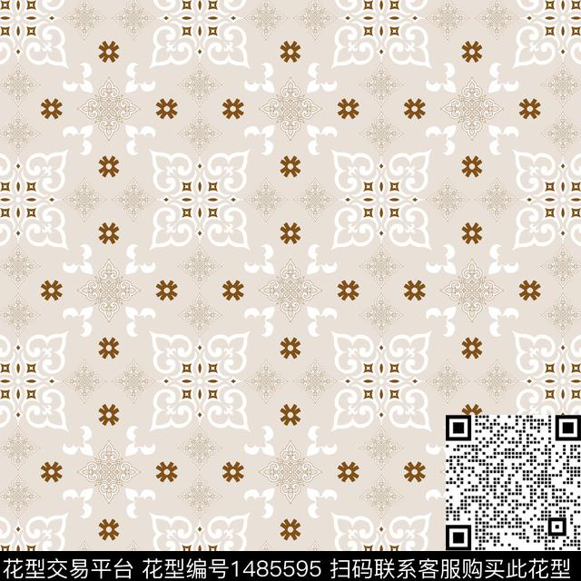 菱形传统花纹民族风图案传统印花花型下载（图片编号: 1485595） - 瓦栏（Walan）