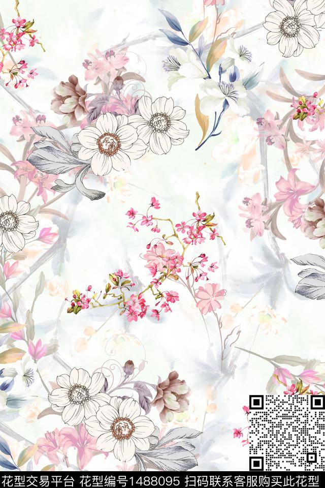 8.jpg - 1488095 - 时尚 花卉 抽象 - 数码印花花型 － 女装花型设计 － 瓦栏