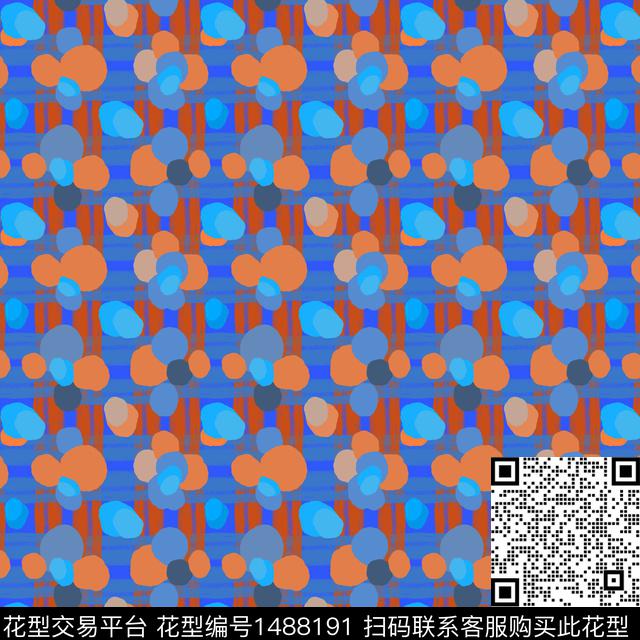 20220401-yqybd-1-2.jpg - 1488191 - 几何 笔触 迷彩 - 数码印花花型 － 女装花型设计 － 瓦栏