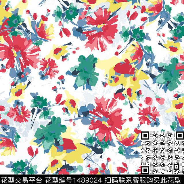 XPX-Woo2.jpg - 1489024 - 数码花型 连衣裙 烂花花型 - 数码印花花型 － 女装花型设计 － 瓦栏