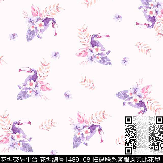 XPX-X05.jpg - 1489108 - 女装 春夏花型 旗袍 - 数码印花花型 － 女装花型设计 － 瓦栏