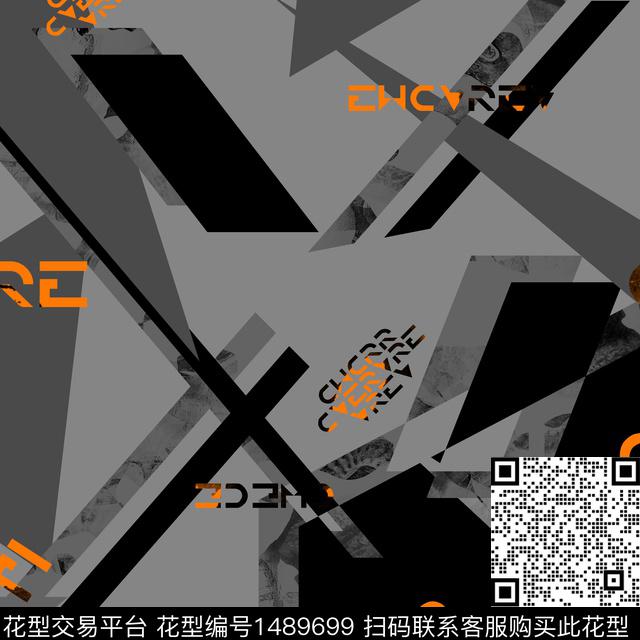 几何趋势花型抽象男装传统印花花型下载（图片编号: 1489699） - 瓦栏（Walan）