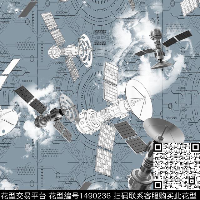 趋势花型抽象男装大牌风数码印花花型下载（图片编号: 1490236） - 瓦栏（Walan）