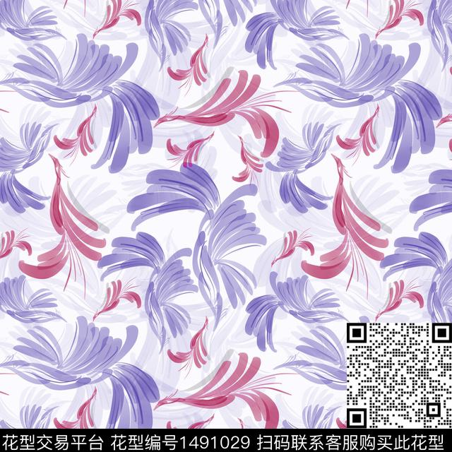 花卉手绘小碎花数码印花花型下载（图片编号: 1491029） - 瓦栏（Walan）