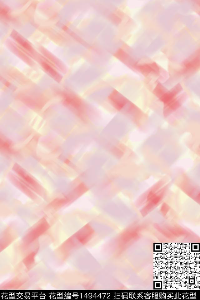 雪纺春夏花型小清新数码印花花型下载（图片编号: 1494472） - 瓦栏（Walan）