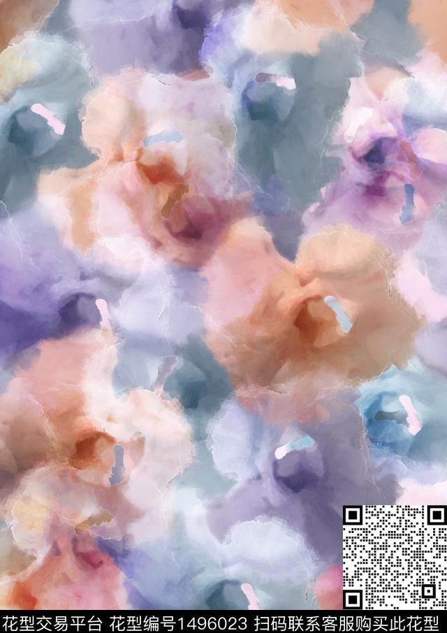 花型26.jpg - 1496023 - 肌理 花卉 大牌风 - 数码印花花型 － 女装花型设计 － 瓦栏