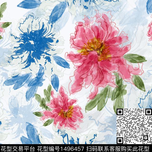 20220518-xsh-2f-00.jpg - 1496457 - 花卉 手绘 小碎花 - 数码印花花型 － 女装花型设计 － 瓦栏