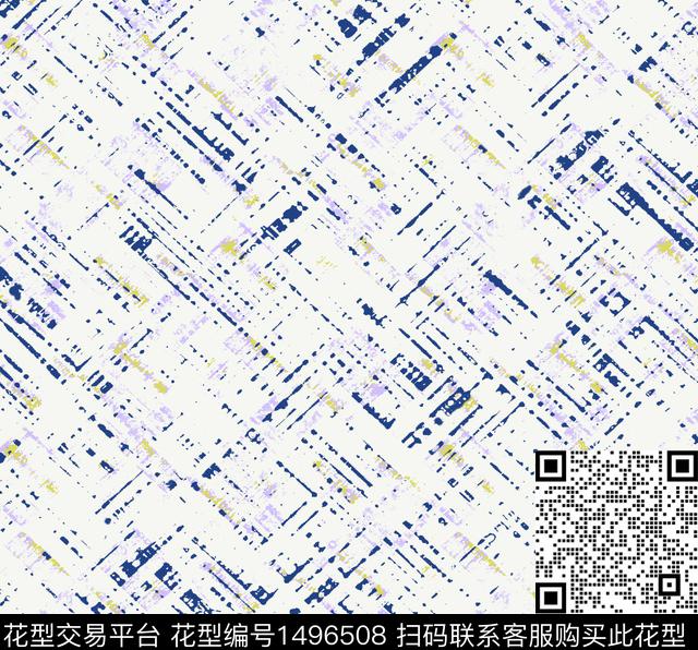 格子几何线条传统印花花型下载（图片编号: 1496508） - 瓦栏（Walan）