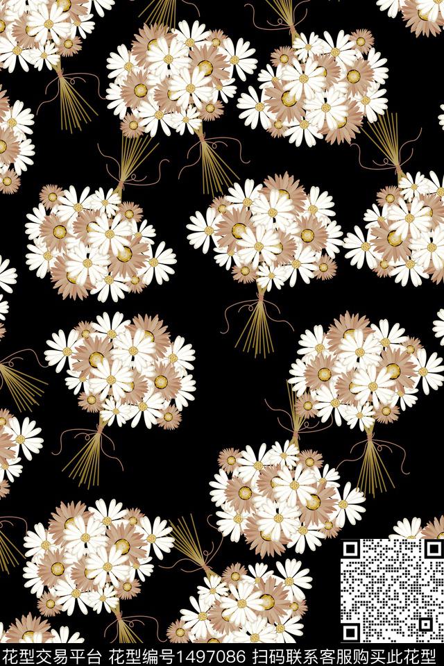 2222e2.jpg - 1497086 - 花卉 大牌风 创意 - 数码印花花型 － 女装花型设计 － 瓦栏