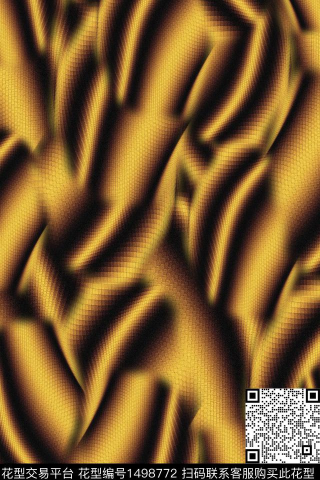 几何扎染花型大牌风数码印花花型下载（图片编号: 1498772） - 瓦栏（Walan）