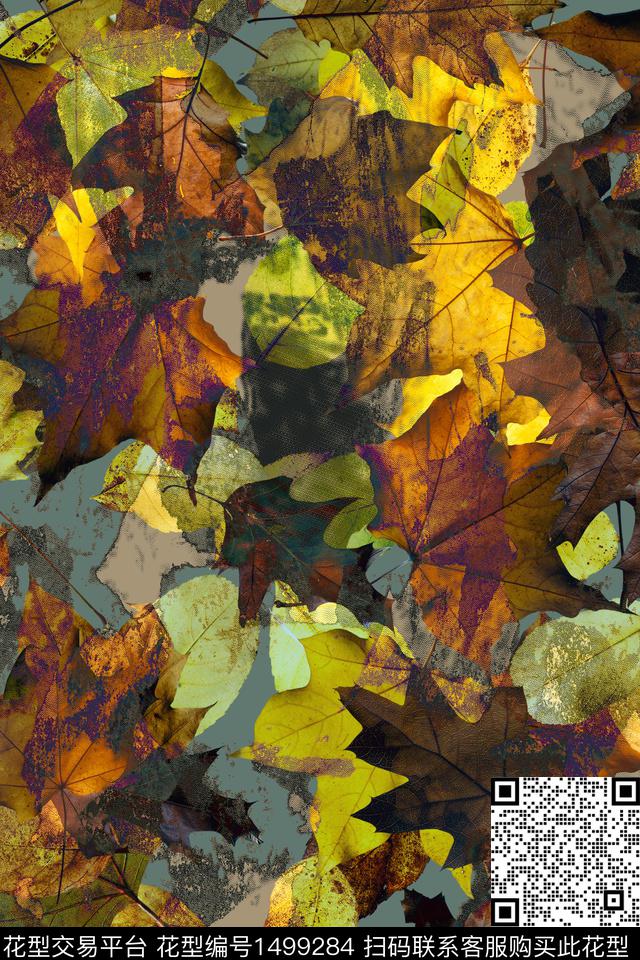 Orst_JRS0711.jpg - 1499284 - 绿植树叶 纹理 迷彩 - 数码印花花型 － 男装花型设计 － 瓦栏