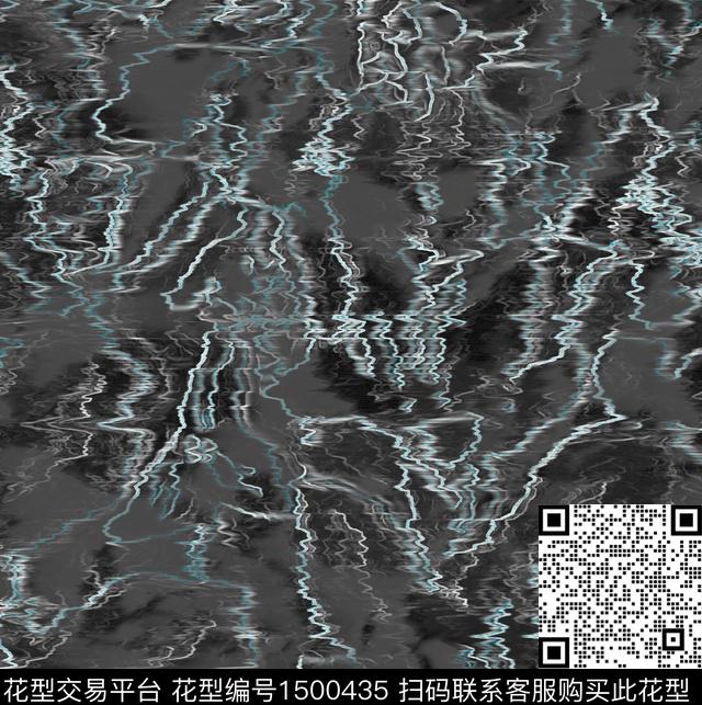 漩涡抽象深底传统印花花型下载（图片编号: 1500435） - 瓦栏（Walan）