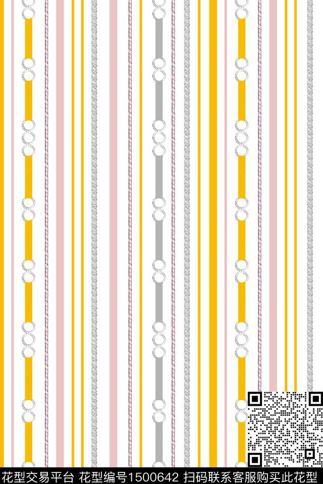 大牌风休闲条纹数码印花花型下载（图片编号: 1500642） - 瓦栏（Walan）