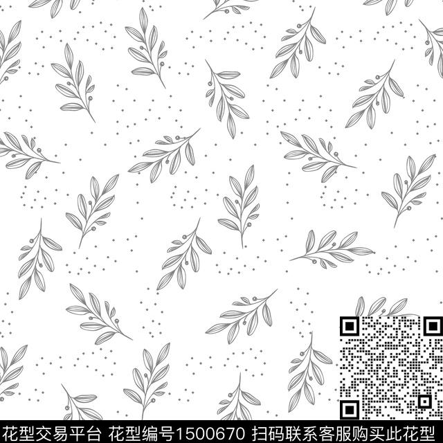 ZJY2022-0602-08A.jpg - 1500670 - 几何 趣味 小碎花 - 传统印花花型 － 床品花型设计 － 瓦栏