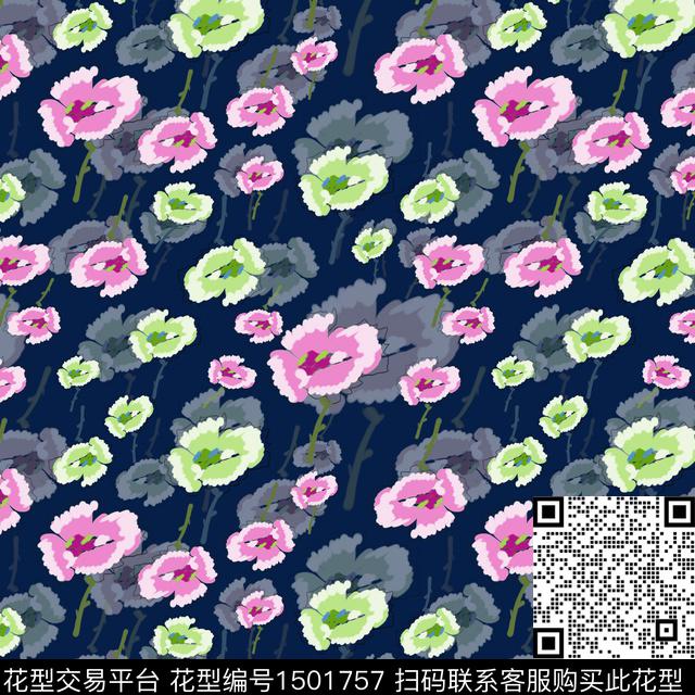 20220621-xsh-1f-4.jpg - 1501757 - 花卉 手绘 小碎花 - 数码印花花型 － 女装花型设计 － 瓦栏