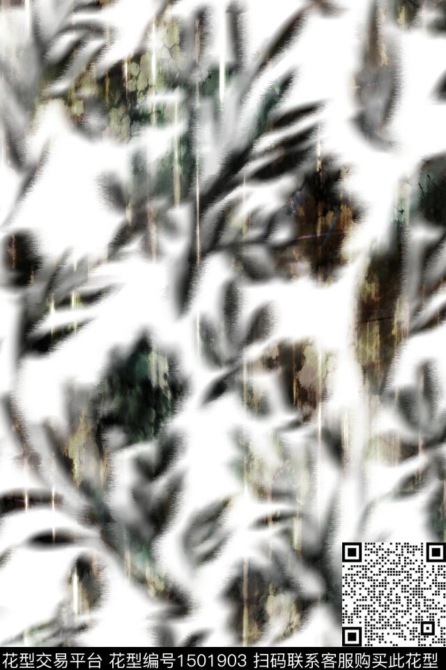 B126.jpg - 1501903 - 男装 大牌风 抽象 - 数码印花花型 － 男装花型设计 － 瓦栏