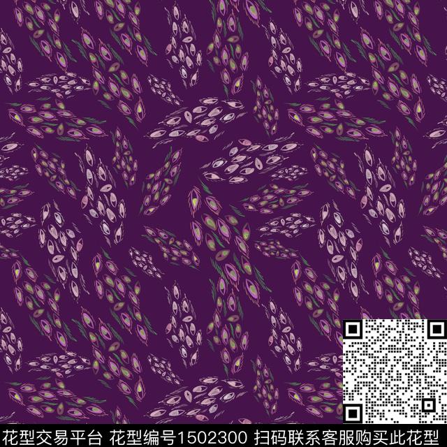 手绘趣味小碎花数码印花花型下载（图片编号: 1502300） - 瓦栏（Walan）