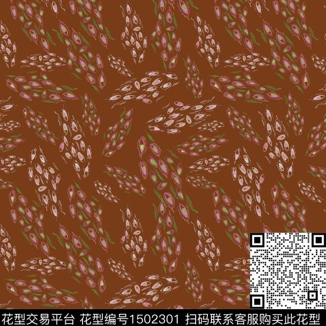 手绘趣味小碎花数码印花花型下载（图片编号: 1502301） - 瓦栏（Walan）