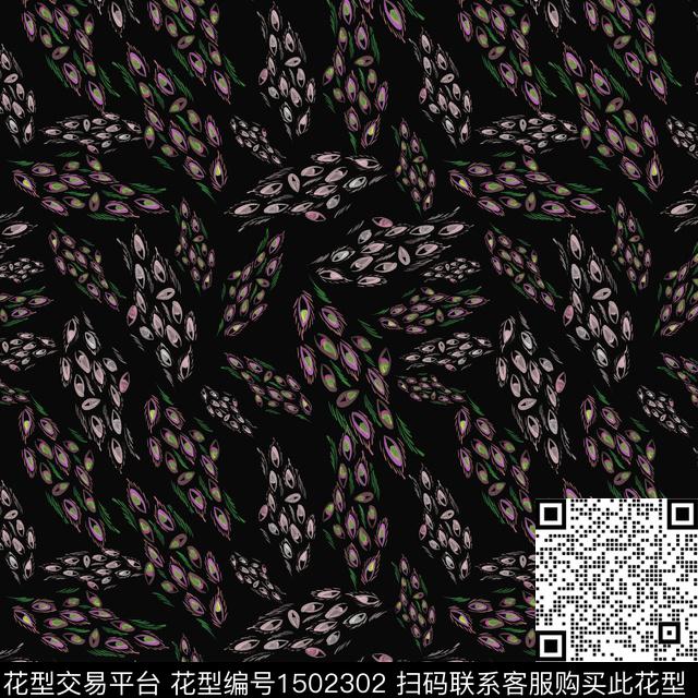手绘趣味小碎花数码印花花型下载（图片编号: 1502302） - 瓦栏（Walan）