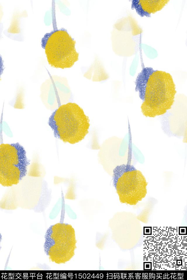 23.jpg - 1502449 - 连衣裙 彩底花卉 抽象花卉 - 数码印花花型 － 女装花型设计 － 瓦栏