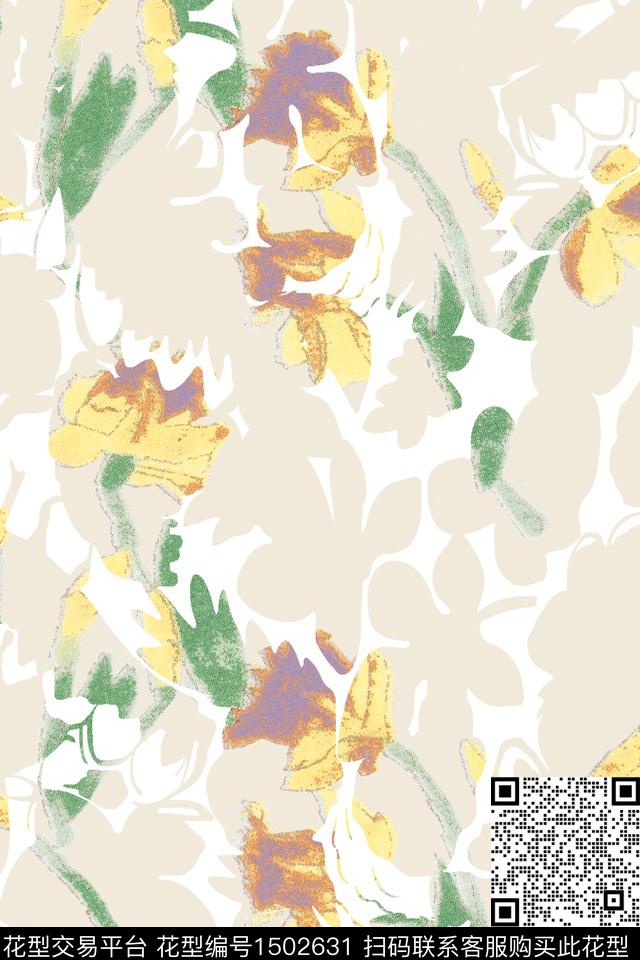 Orst_JRS0730.jpg - 1502631 - 绿植树叶 花卉 抽象 - 数码印花花型 － 女装花型设计 － 瓦栏