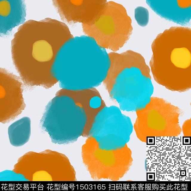 几何手绘圆形传统印花花型下载（图片编号: 1503165） - 瓦栏（Walan）