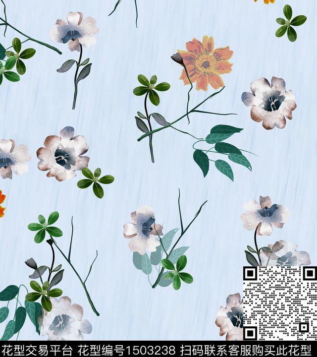 102559.jpg - 1503238 - 连衣裙 女装 花卉 - 传统印花花型 － 女装花型设计 － 瓦栏