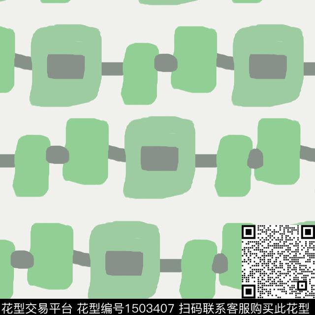 格子几何手绘传统印花花型下载（图片编号: 1503407） - 瓦栏（Walan）
