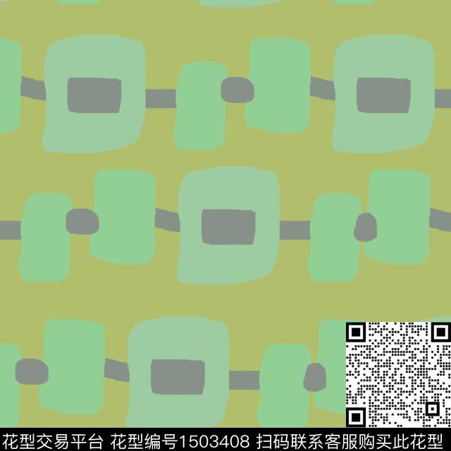 格子几何手绘传统印花花型下载（图片编号: 1503408） - 瓦栏（Walan）