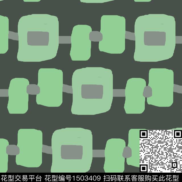 格子几何手绘传统印花花型下载（图片编号: 1503409） - 瓦栏（Walan）