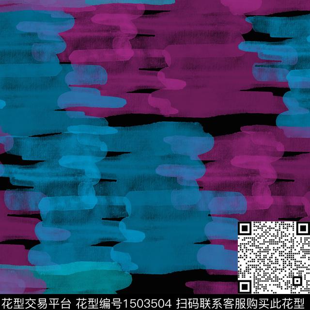 几何肌理手绘数码印花花型下载（图片编号: 1503504） - 瓦栏（Walan）
