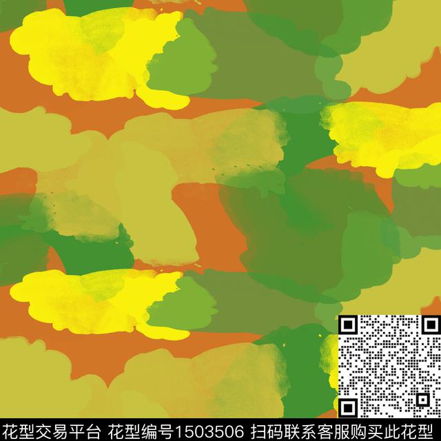 几何肌理手绘数码印花花型下载（图片编号: 1503506） - 瓦栏（Walan）