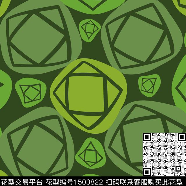格子几何商务传统印花花型下载（图片编号: 1503822） - 瓦栏（Walan）
