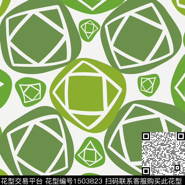 格子几何商务传统印花花型下载（图片编号: 1503823） - 瓦栏（Walan）
