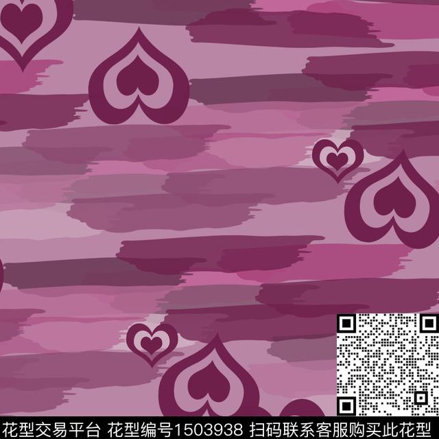 水彩笔触趣味数码印花花型下载（图片编号: 1503938） - 瓦栏（Walan）