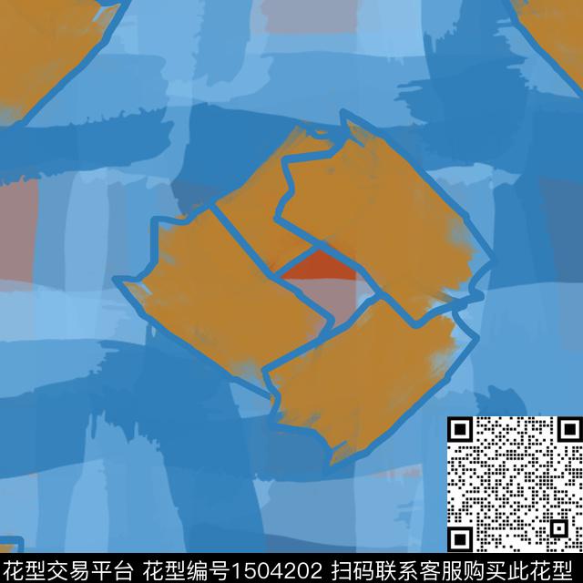 线条几何肌理传统印花花型下载（图片编号: 1504202） - 瓦栏（Walan）