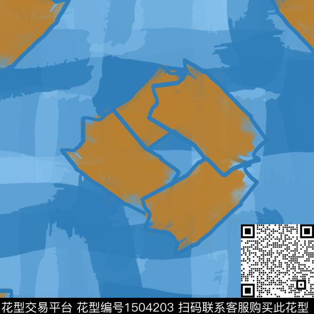 线条几何肌理传统印花花型下载（图片编号: 1504203） - 瓦栏（Walan）