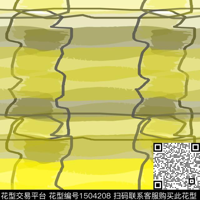 线条几何肌理数码印花花型下载（图片编号: 1504208） - 瓦栏（Walan）