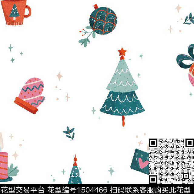 ZJY2022-0707-02A.jpg - 1504466 - 圣诞 可爱 卡通 - 数码印花花型 － 床品花型设计 － 瓦栏