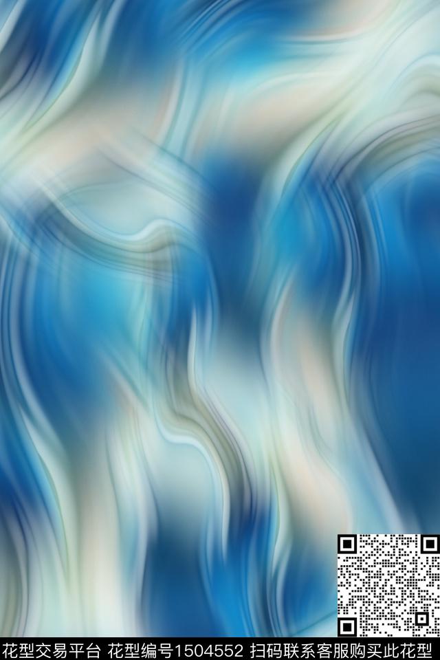 炫彩水彩肌理数码印花花型下载（图片编号: 1504552） - 瓦栏（Walan）