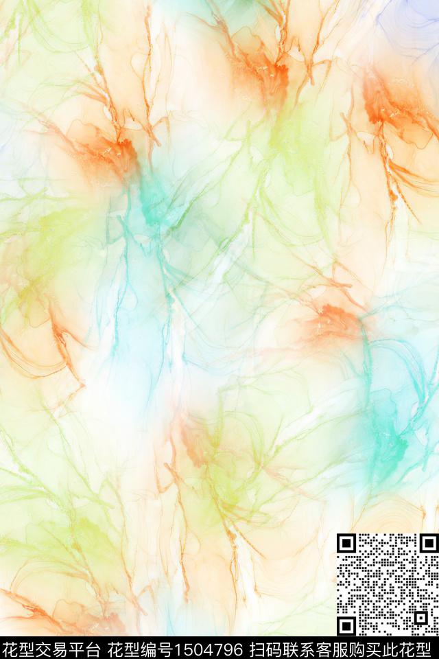 水彩肌理简约数码印花花型下载（图片编号: 1504796） - 瓦栏（Walan）