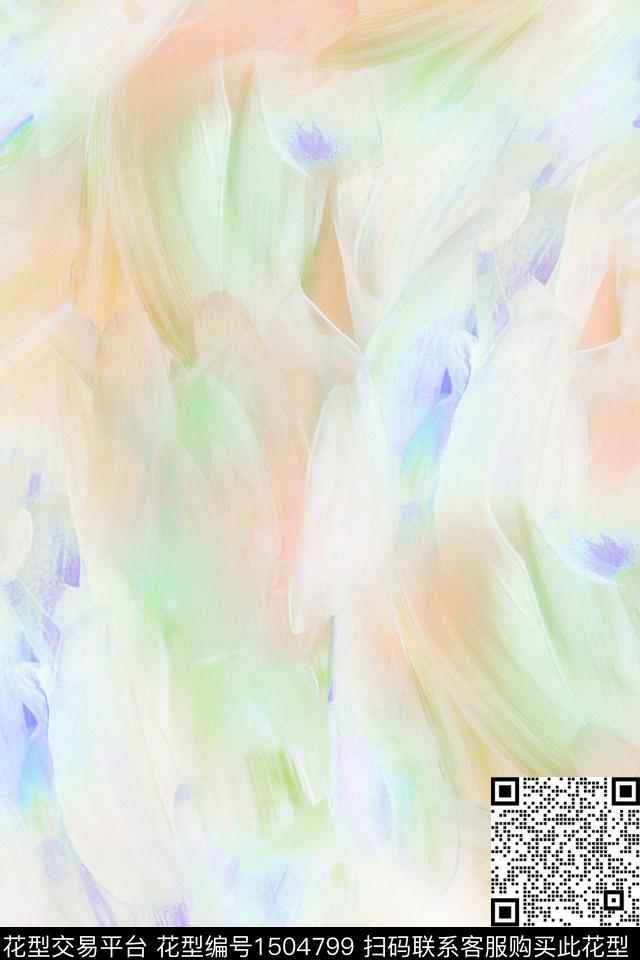 水彩肌理简约数码印花花型下载（图片编号: 1504799） - 瓦栏（Walan）