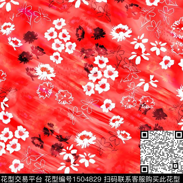 CSMYSJ0025.jpg - 1504829 - 绿植树叶 数码花型 几何 - 数码印花花型 － 女装花型设计 － 瓦栏