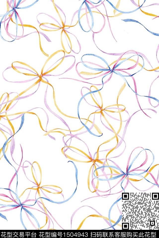 炫彩水彩肌理数码印花花型下载（图片编号: 1504943） - 瓦栏（Walan）